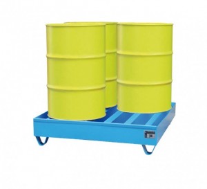 Stahl-Auffangwanne für die Lagerung von Fässern