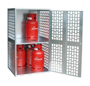 Gasflaschen-Schrank / Depot GFD-L-1 für 10 11kg-Gasflaschen (belüftet)
